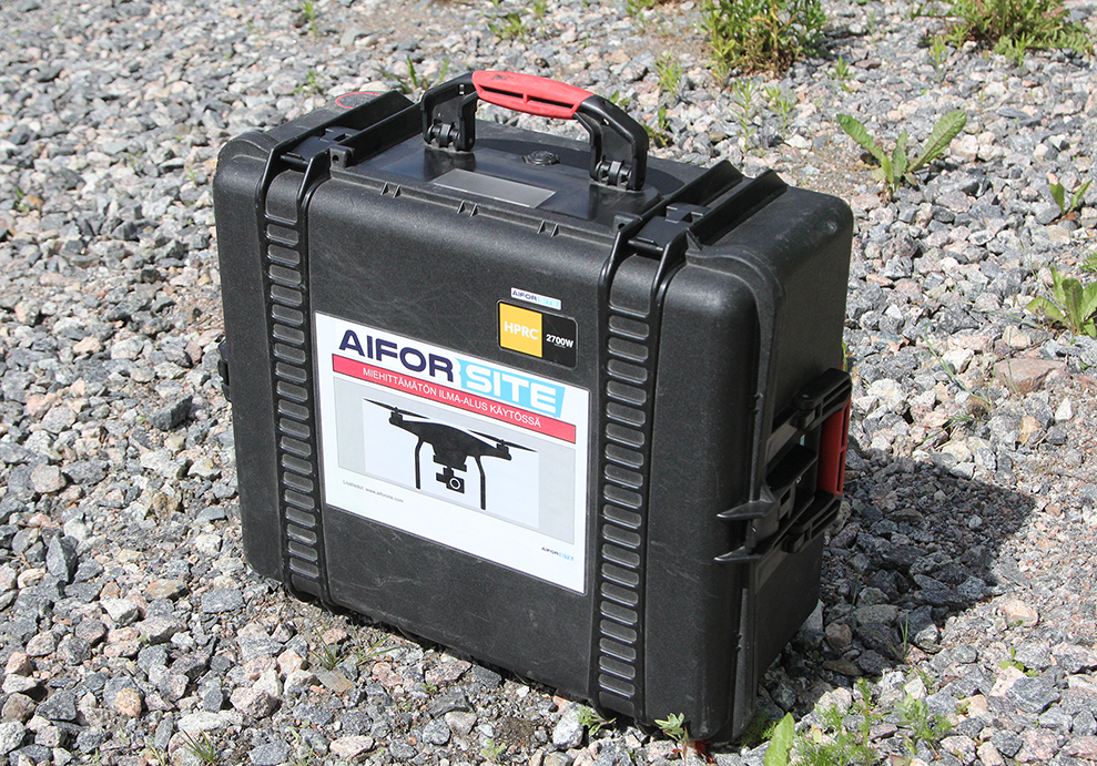 Aiforsite drone box on the ground