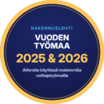 Vuoden työmaa 2025 ja 2026: Aiforsite käytössä molemmilla voittajatyömailla